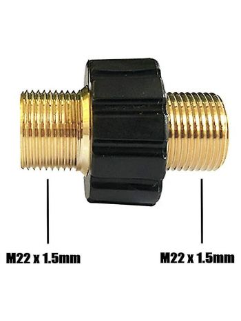 Schlauch-Schnellverbinder, M22 x 1,5 Dual Male Hochdruckreiniger-Adapter, kompatibel mit Karcher
