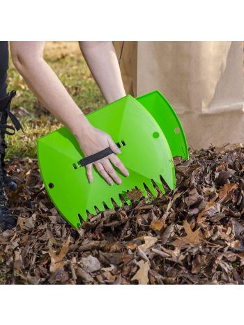 Rasenkrallen – einfaches und langlebiges Garten-Handrechen und Laubschaufel-Werkzeug aus Kunststoff