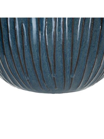 Pflanzgefäß-Set 38 x 38 x 35 cm, Keramik, Blau (3 Stück)